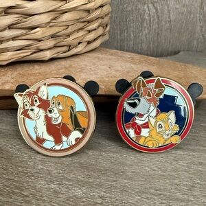 Disney Pals Pin Bundle- Fox & The Hound, Oliver & Co.